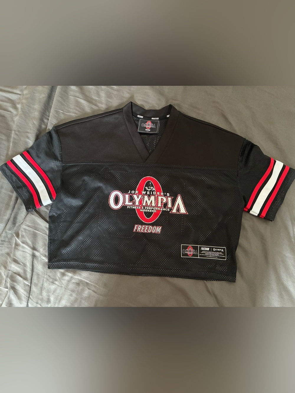 Freedom Black Olympia bodybuilding T shirt